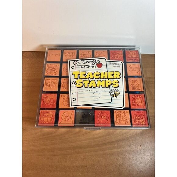 Teacher Stamps Rubber Stampers Learning Resources - Picture 1 of 6